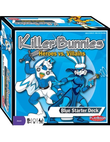 Killer Bunnies Heroes vs. Villains Blue Starter