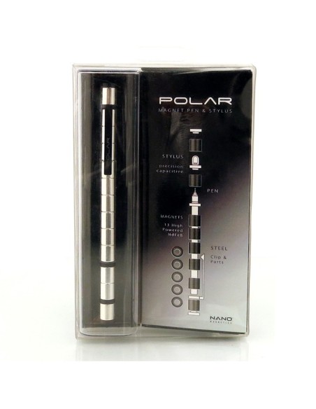 Polar Magnet Pen & Stylus - Silver Edition
