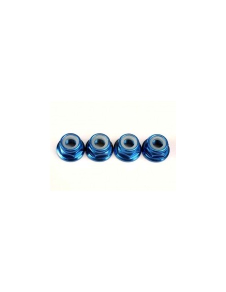 4147X 1D7 Nuts Flanged Alum Bl-Anodizd 5mm