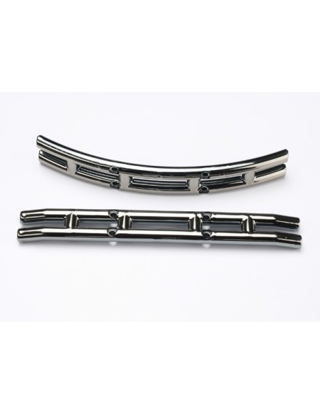 Bumpers, black chrome (f&r)