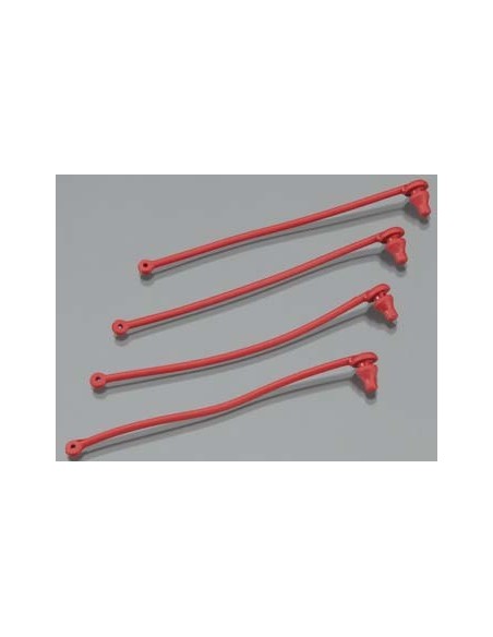 Body clip retainer, red (4)