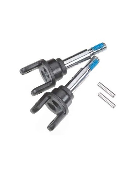 Stub axles, front, heavy duty (2) yokes (2) pins (4)