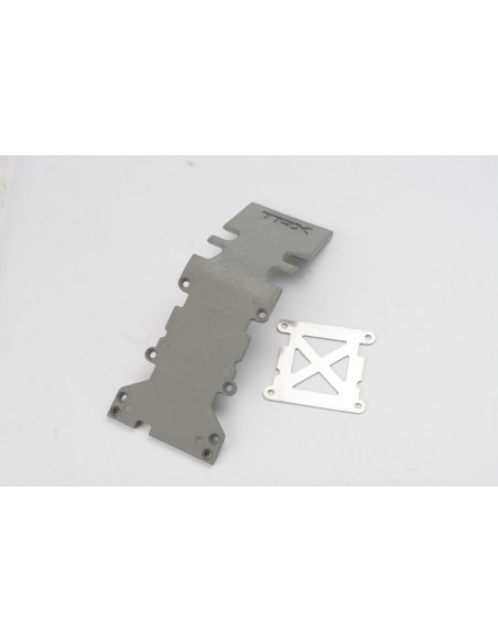 4938A H1 Placa protecção, traseira plastico (cinzento)