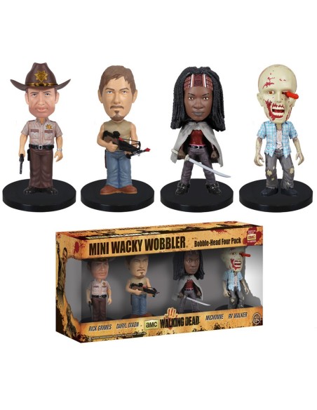 Mini Wacky Wobbler Set: The Walking Dead