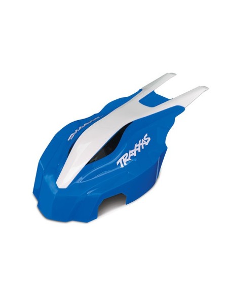 Canopy, front, blue/white, Aton