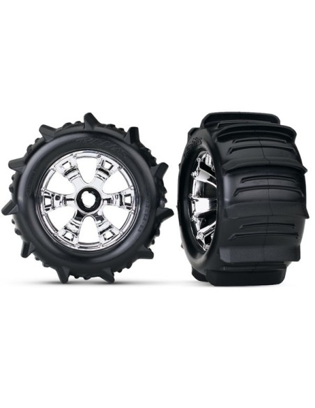WHEELS, GEODE (CHROME) PADDLE TIRES