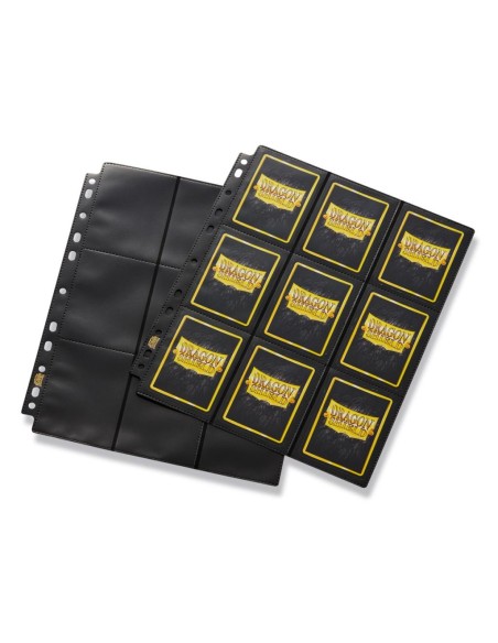 Dragon Shield 18-POCKET PAGES Black (50)