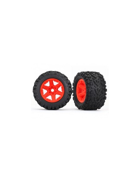Tires & wheels, assembled, Orange