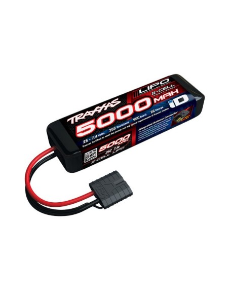 5000mAh 7.4v 2-Cell 25C LiPo ID Battery
