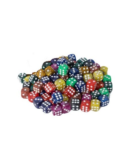 Assorted Marble D6 Dice 16 mm
