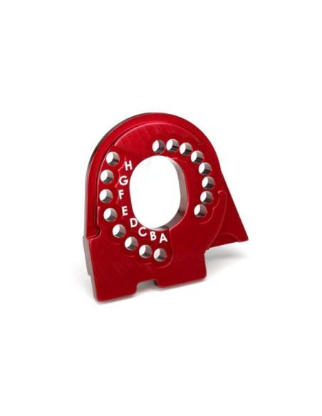 Motor mount plate TRX-4 6061-T6 aluminium Red