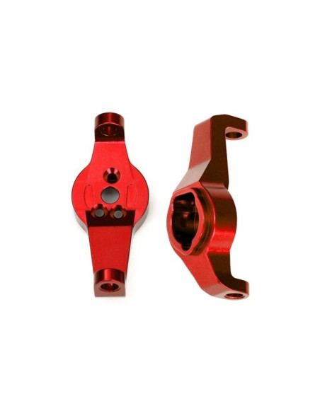 Caster blocks, 6061-T6 aluminum Red