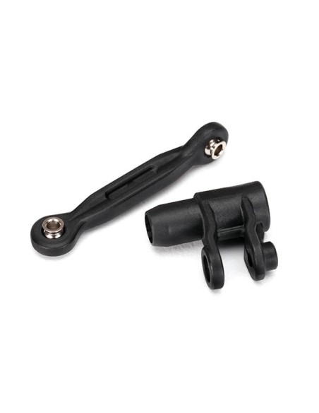 Servo horn steering linkage