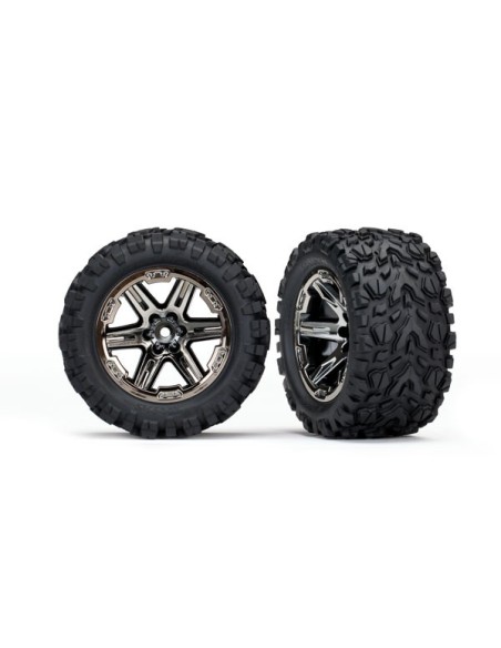 Tires & wheels, assembled, glued (2.8") (RXT black chrome w)