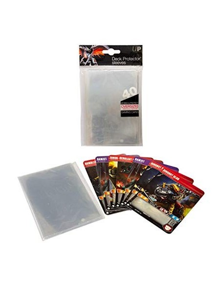 UP - Oversized Clear Top Loading Deck Protector Sleeves (40)