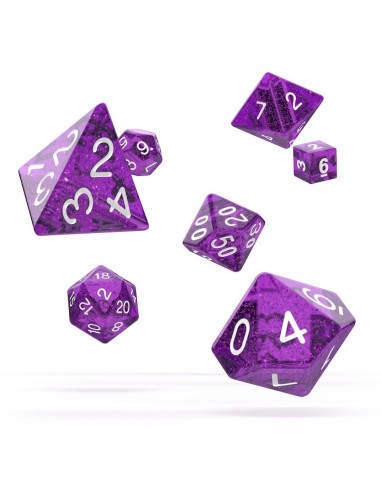 Oakie Doakie Dice RPG Set Speckled - Purple