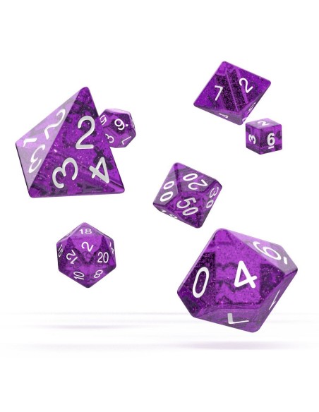 Oakie Doakie Dice RPG Set Speckled - Purple