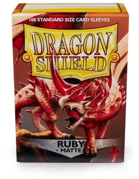 Dragon Shield Sleeves MATTE (100) Ruby