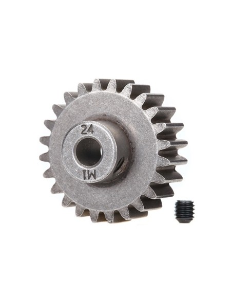 Gear, 24-T pinion (1.0 MP) (fits 5mm shaft)/ set screw