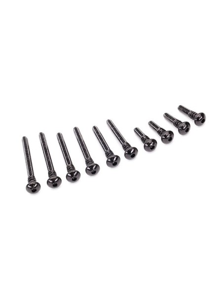 Suspension screw pin set, front or rear (hardened steel)
