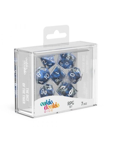 Oakie Doakie Dice RPG Set Gemidice - Liquid Steel