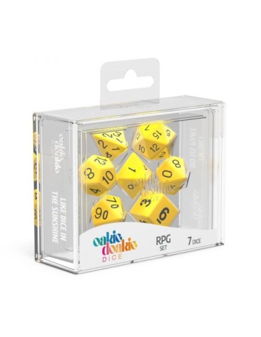 Oakie Doakie Dice RPG Set Solid - Yellow