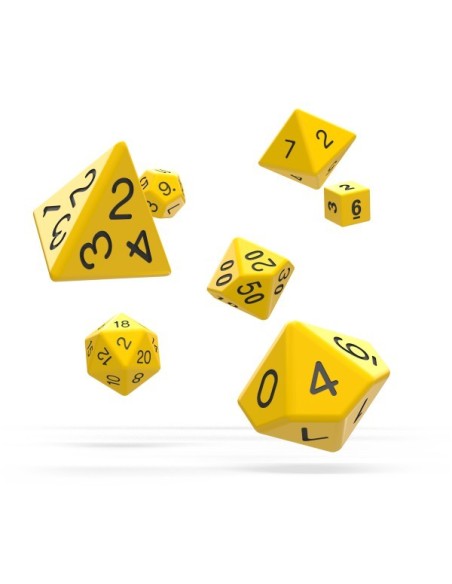 Oakie Doakie Dice RPG Set Solid - Yellow