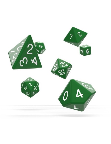 Oakie Doakie Dice RPG Set Solid - Green