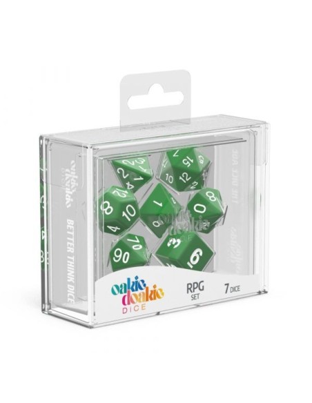 Oakie Doakie Dice RPG Set Solid - Green