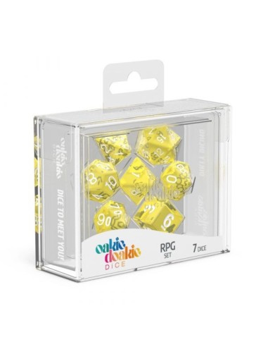 Oakie Doakie Dice RPG Set Translucent - Yellow