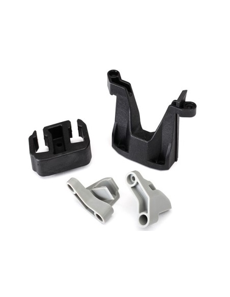 Battery connector retainer/ wall support/ front & rear clips