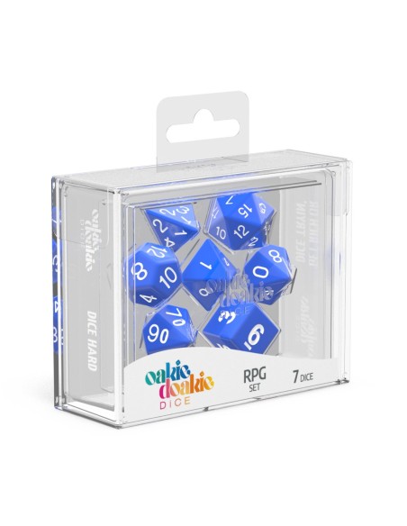 Oakie Doakie Dice RPG Set Solid - Blue
