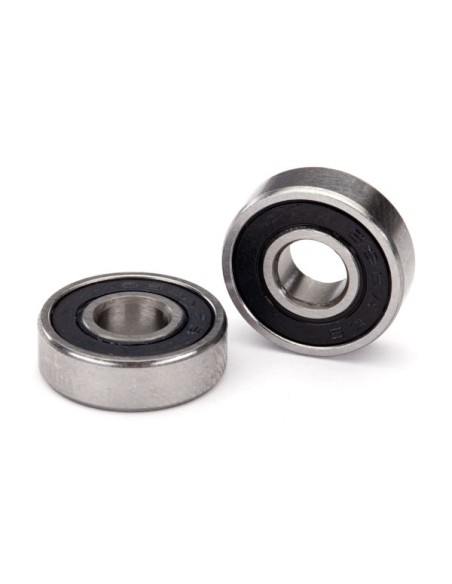 Ball bearing, black rubber sealed (6x16x5mm) (2)