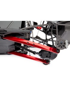 Trailing arm, aluminum (red-anodized) (2) (w/ hollow balls) 2