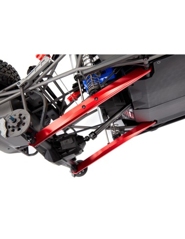 Trailing arm, aluminum (red-anodized) (2) (w/ hollow balls)