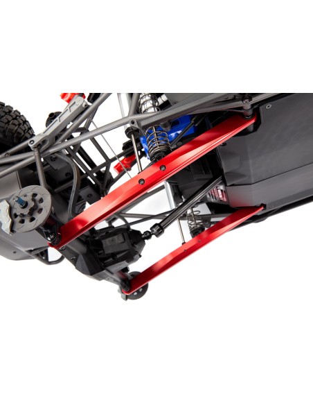 Trailing arm, aluminum (red-anodized) (2) (w/ hollow balls)