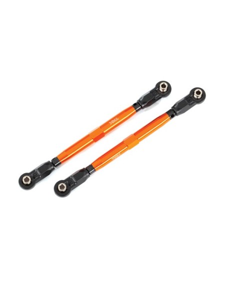 Toe links, front (TUBES orange-anodized aluminum) (2)