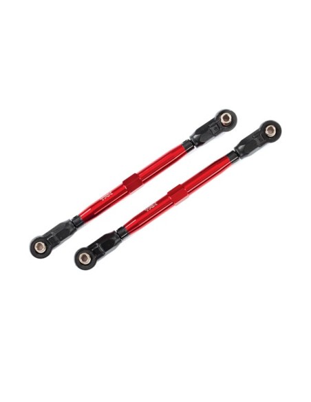 Toe links, front (TUBES red-anodized, 6061-T6 aluminum) (2)