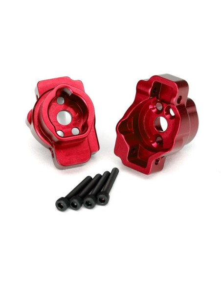 Portal drive axle mount, rear, 6061-T6 aluminum (red-anodiz)