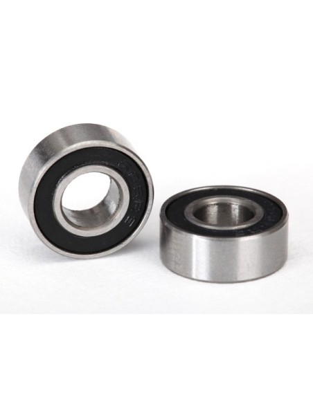 Ball bearings, black rubber sealed (6x13x5mm) (2)