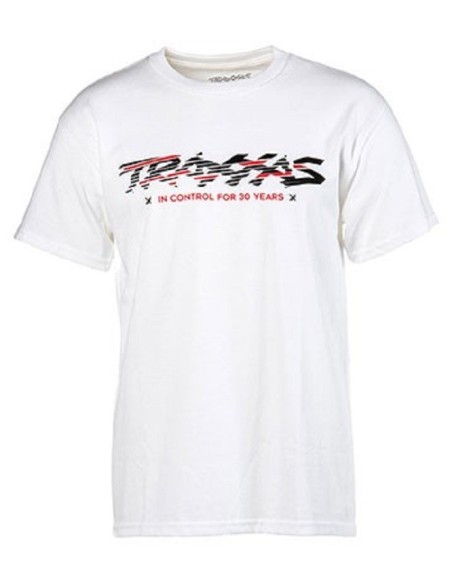 White Sliced Logo Tee L