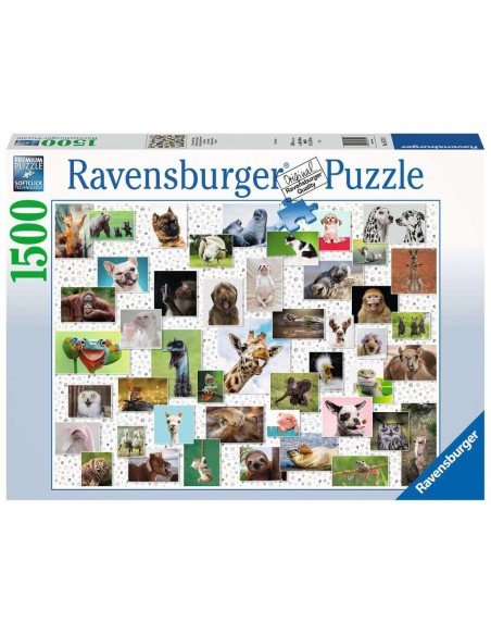 Ravensburger Puzzle - Funny Animals Collage - 1500pc