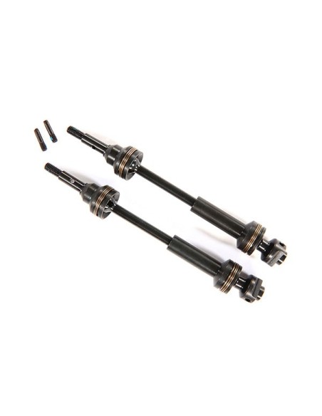 Driveshafts, front, steel-spline constant-velocity (complet)
