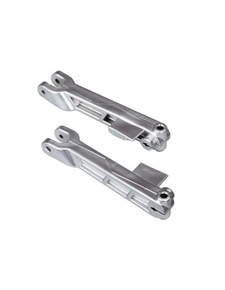 Sway bar arms, rear (satin-plated)