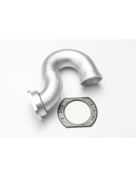Header, exhaust (tubular aluminum, silver-anodized)