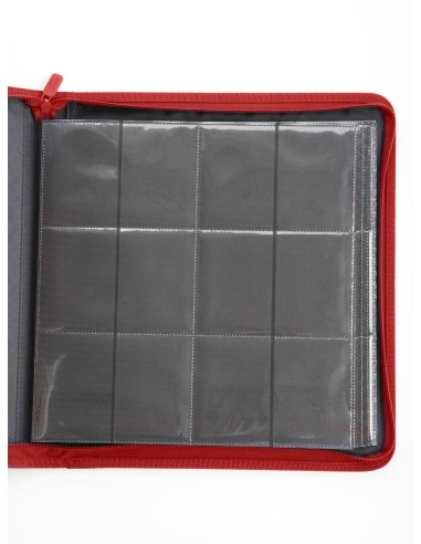 Ultimate Guard Zipfolio 480 24-Pocket Xenoskin Quadrow Red