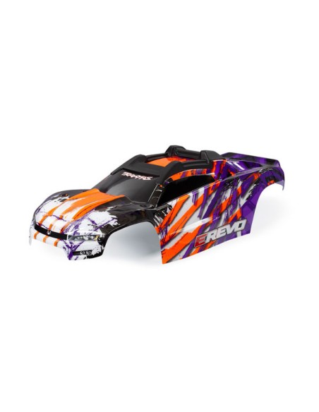 Body, e-revo, purple/window, grille, lights decal