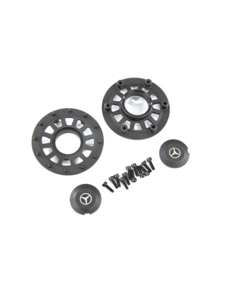 Center caps (2)/ beadlock rings (2) (requires #8255A extend)