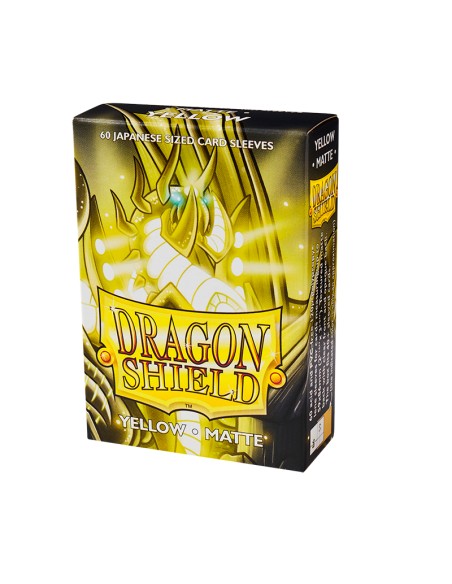 Dragon Shield Matte Small Sleeves - Yellow (60 Sleeves)