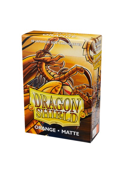 Dragon Shield Matte Small Sleeves - Orange (60 Sleeves)